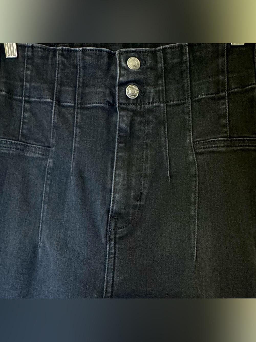 Free People We The Free Black High Rise Flare Jeans 29 Retro Bell Bottom Boho - Picture 3 of 6